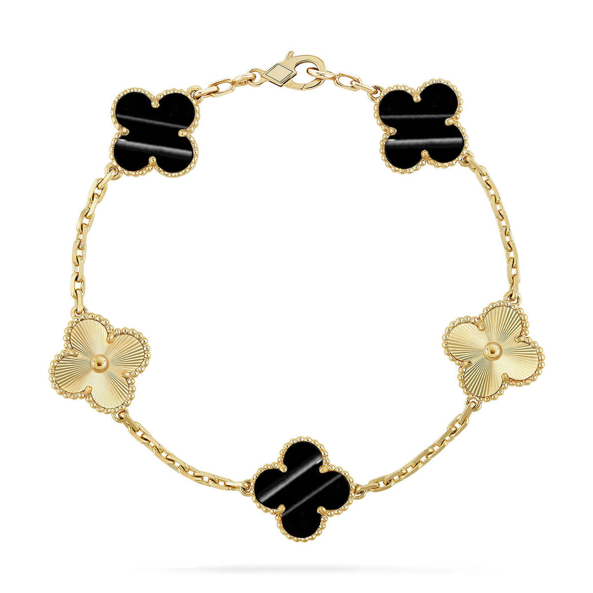 [Triumph Jewelry] CLOVER 5 MOTIF PULSAR STONE BRACELET COLLECTION