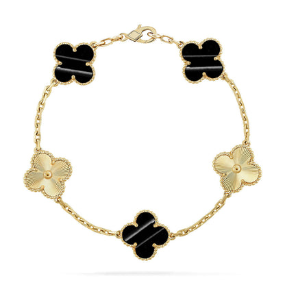 [Triumph Jewelry] CLOVER 5 MOTIF PULSAR STONE BRACELET COLLECTION