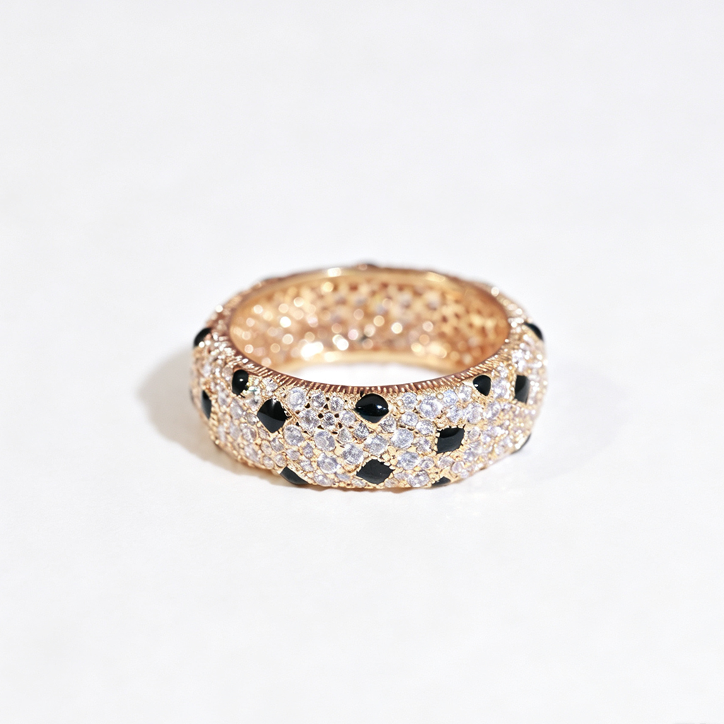 [Triumph Jewelry]PANTHERE SPOTTED FULL DIAMOND RING