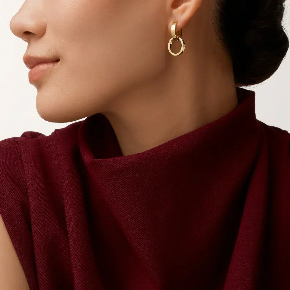 [Triumph Jewelry]LOVE 3.3MM DANGLE EARRINGS