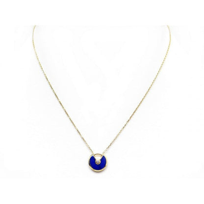 [Triumph Jewelry]AMULETTE ROSE GOLD AGATE NECKLACE