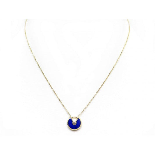 [Triumph Jewelry]AMULETTE ROSE GOLD AGATE NECKLACE