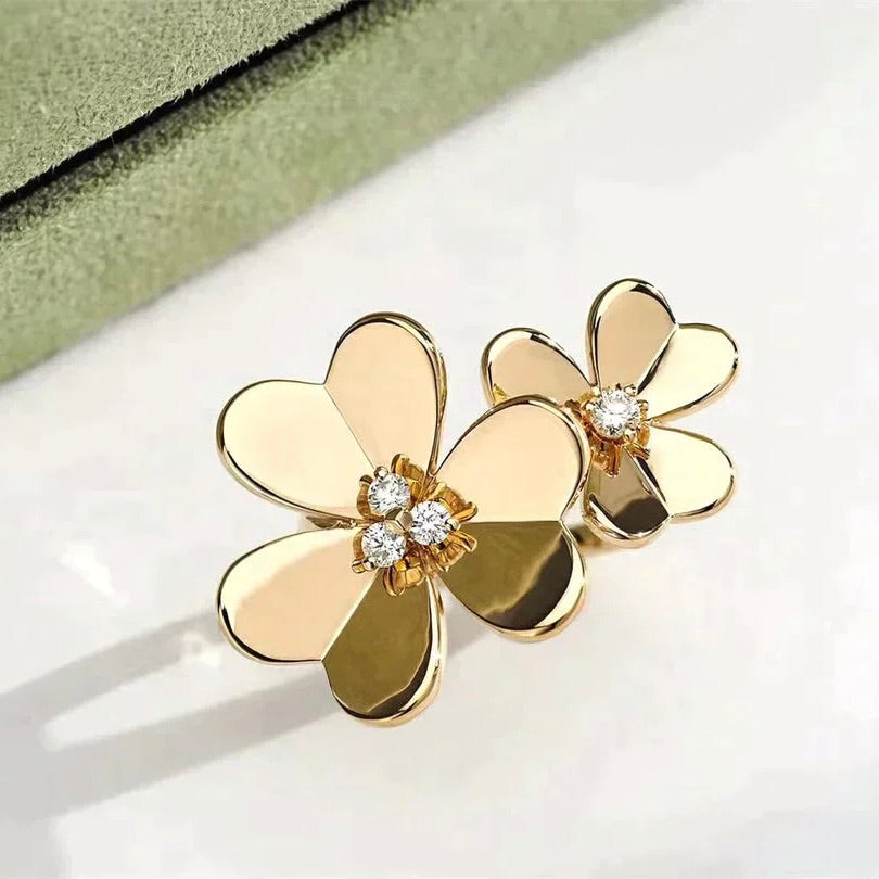 [Triumph Jewelry]CLOVER COMOS GOLD DIAMOND RING