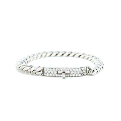 [Triumph Jewelry]KELLY CHAIN SILVER DIAMOND BRACELET