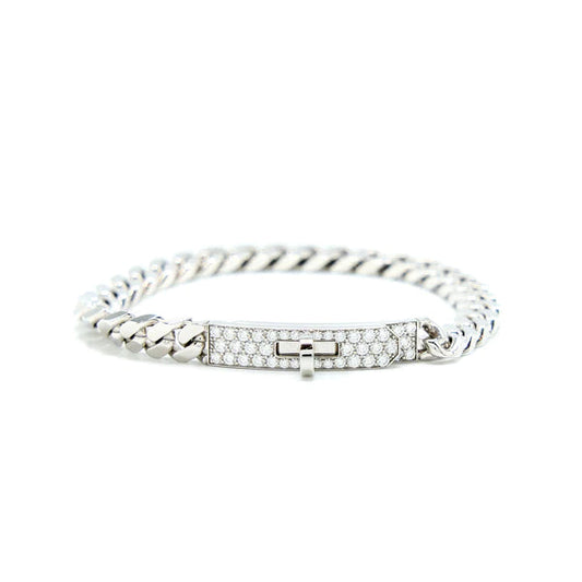 [Triumph Jewelry]KELLY CHAIN SILVER DIAMOND BRACELET