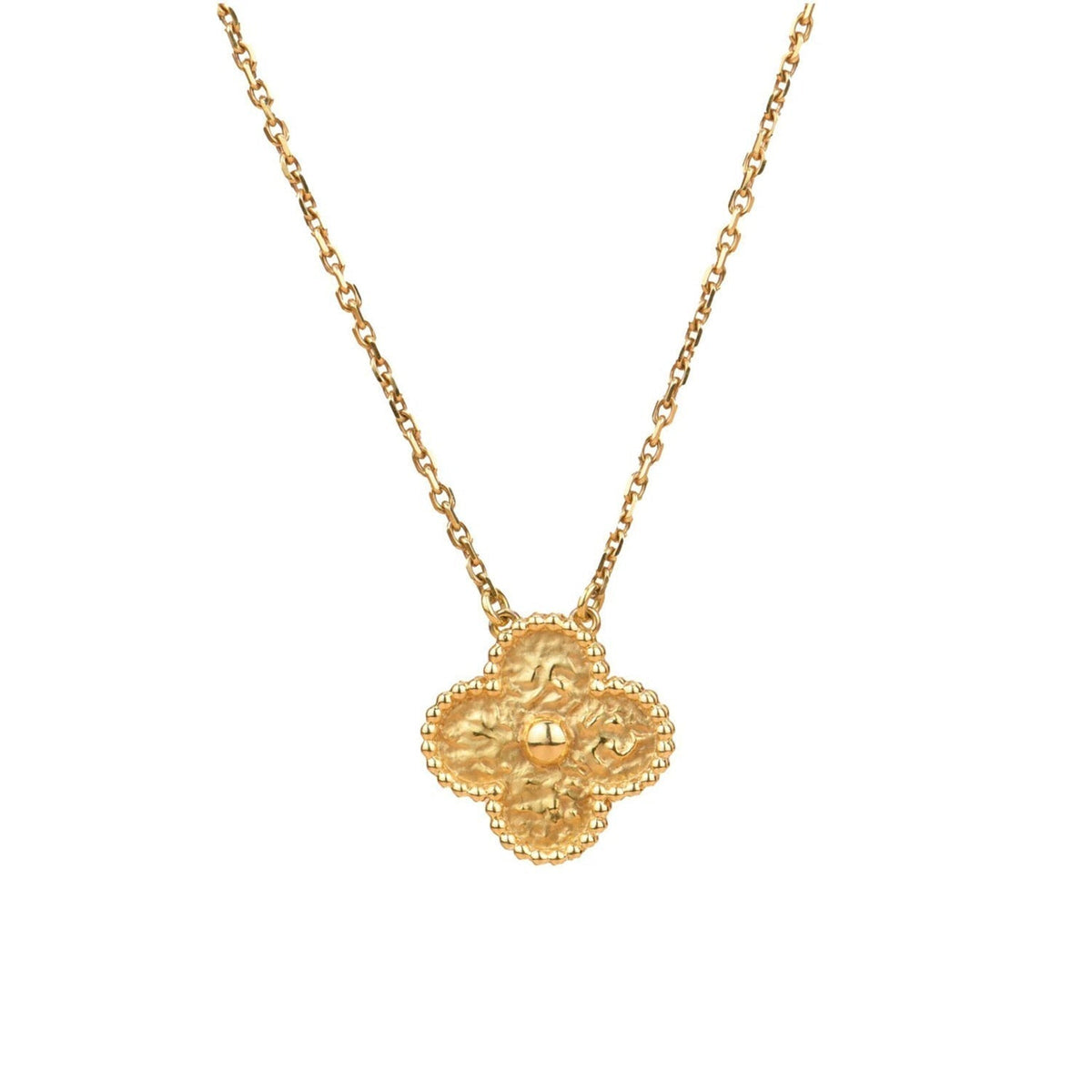 [Triumph Jewelry]CLOVER 15MM  BRONZING NECKLACE