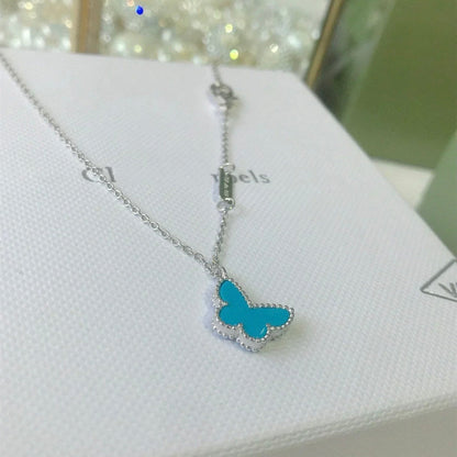 [Triumph Jewelry]BUTTERFLY TURQUOISE BUTTERFLY BRACELET SILVER