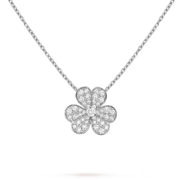 [Triumph Jewelry]CLOVER DIAMOND NECKLACE SILVER