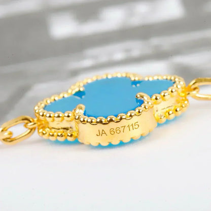 [Triumph Jewelry] CLOVER 5 MOTIF TURQUOISE BRACELET COLLECTION