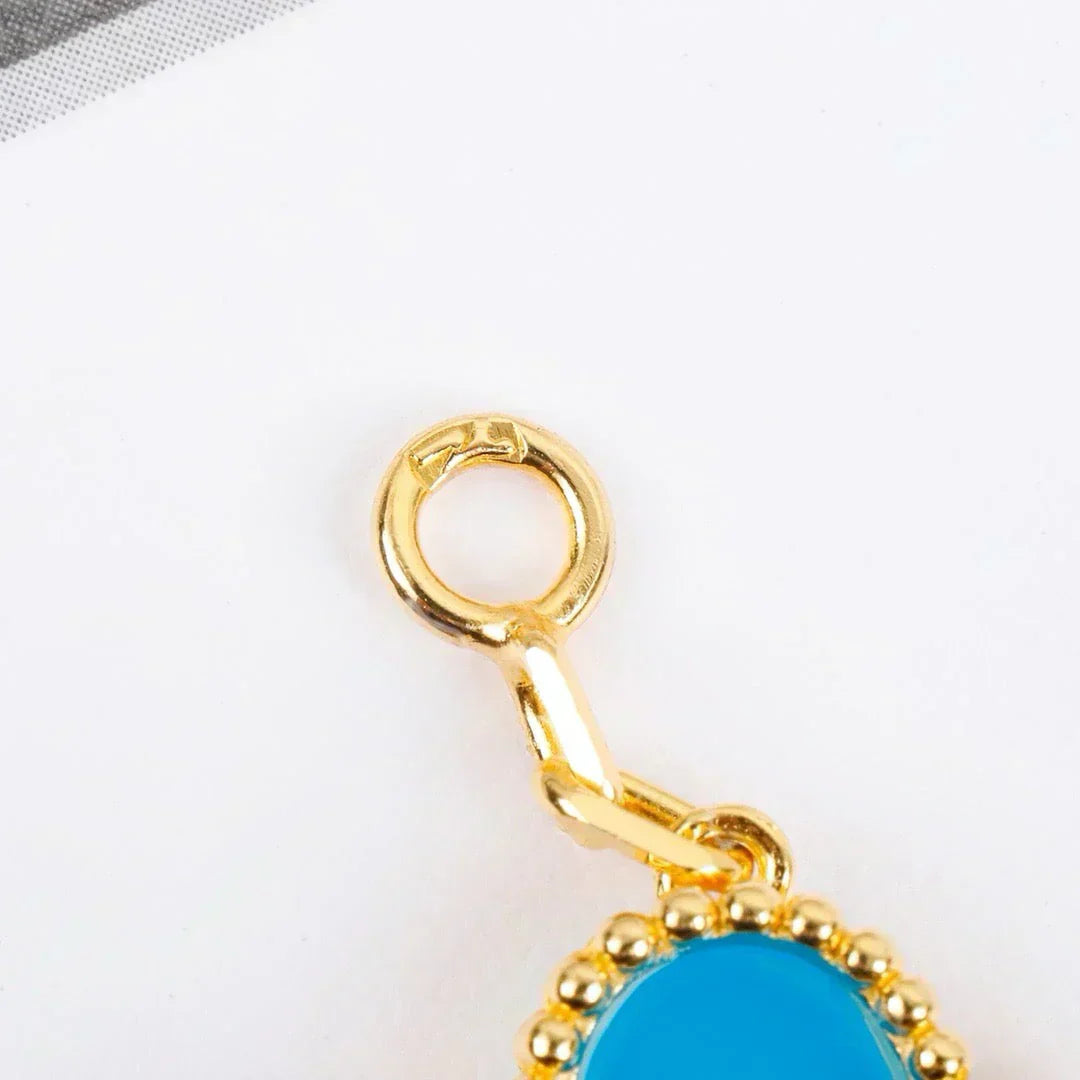 [Triumph Jewelry] CLOVER 5 MOTIF TURQUOISE BRACELET COLLECTION