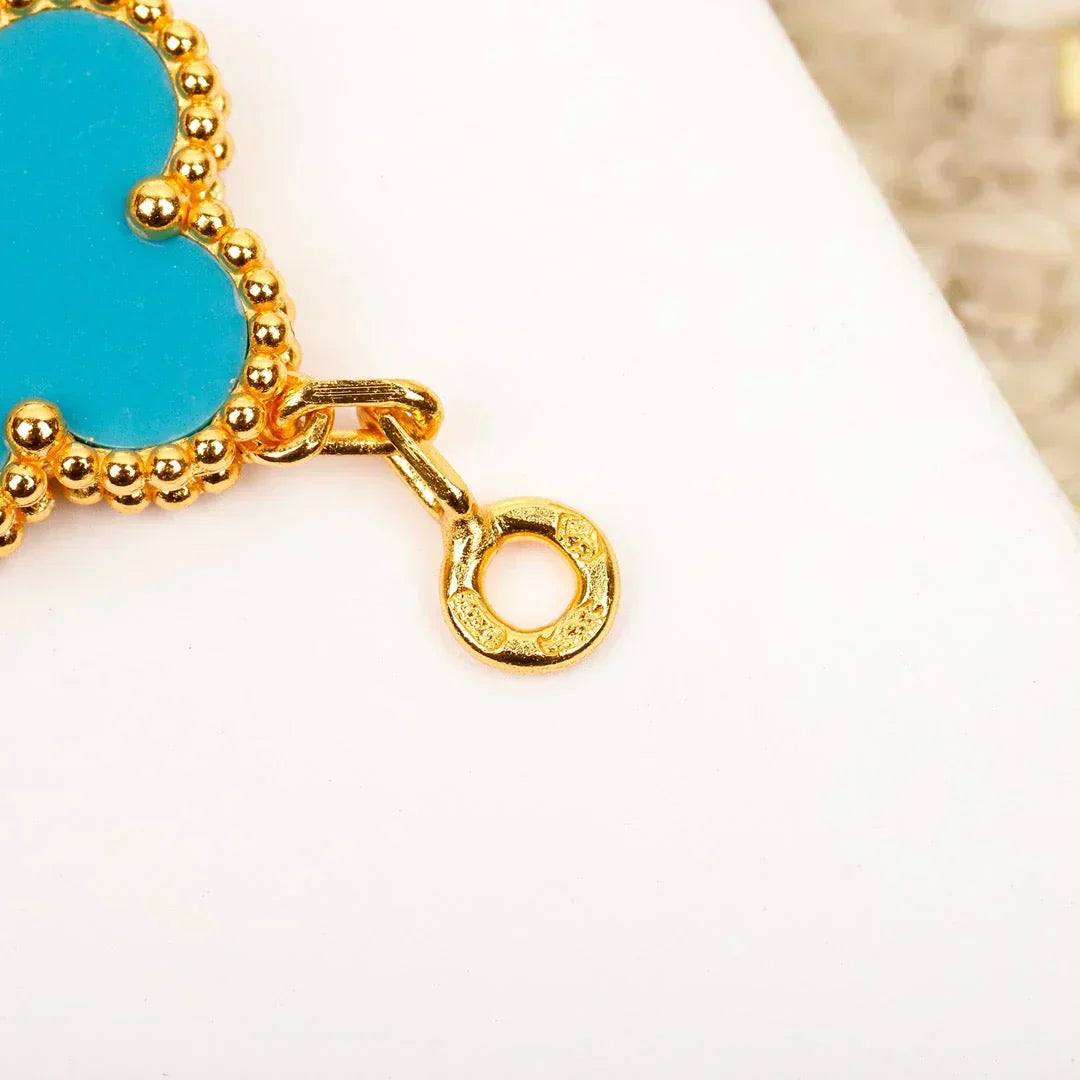 [Triumph Jewelry] CLOVER 5 MOTIF TURQUOISE BRACELET COLLECTION