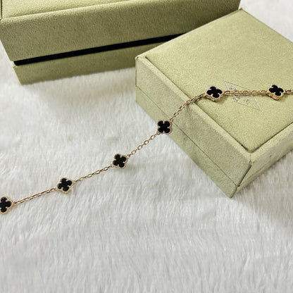 [Triumph Jewelry]CLOVER 6 MOTIF  ONYXS BRACELET