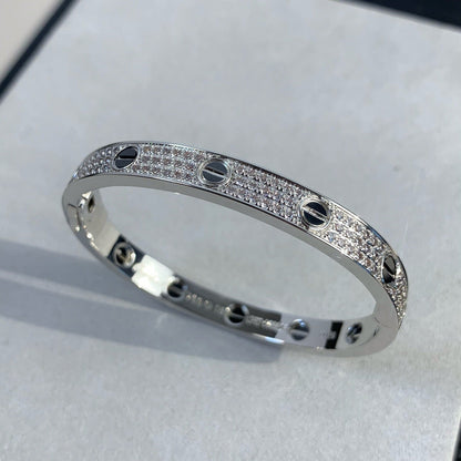 [Triumph Jewelry]LOVE BRACELET 6.1MM DIAMOND-PAVED CERAMIC