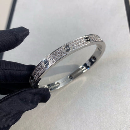 [Triumph Jewelry]LOVE BRACELET 6.1MM DIAMOND-PAVED CERAMIC