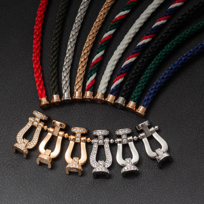 [Triumph Jewelry]FORCE LARGE HORSESHOE HALF DIAMOND BRACELET ROSE GOLD