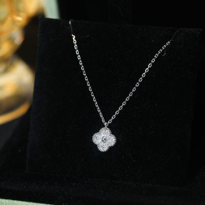 [Triumph Jewelry]CLOVER MINI 9.5MM PENDANT DIAMOND NECKLACE
