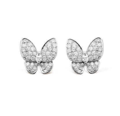 [Triumph Jewelry]BUTTERFLY ALL DIAMOND EARRINGS
