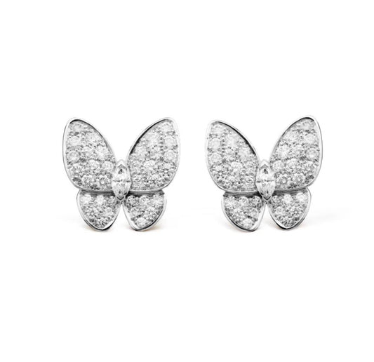 [Triumph Jewelry]BUTTERFLY ALL DIAMOND EARRINGS
