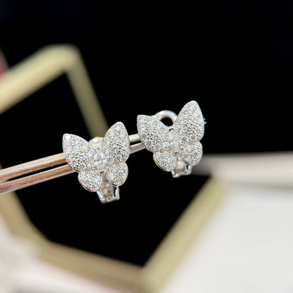 [Triumph Jewelry]BUTTERFLY ALL DIAMOND EARRINGS