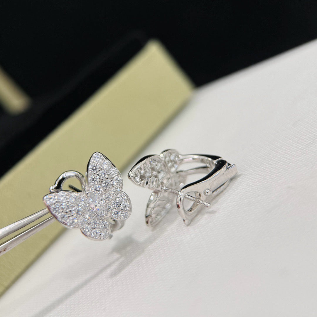 [Triumph Jewelry]BUTTERFLY ALL DIAMOND EARRINGS