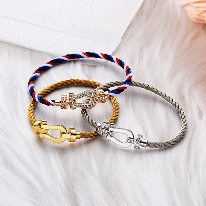[Triumph Jewelry]FORCE LARGE HORSESHOE NO DIAMOND BRACELET GOLD