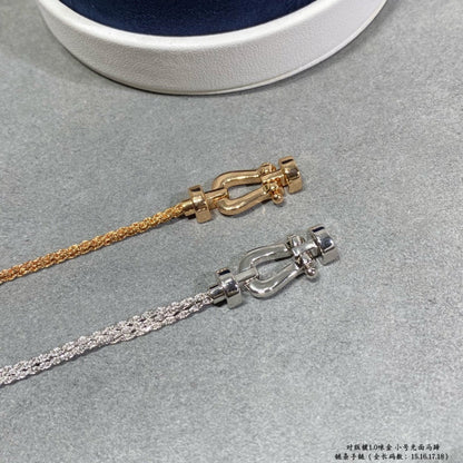 [Triumph Jewelry]FORCE SMALL HORSESHOE  DIAMOND CHAIN ROPE BRACELET