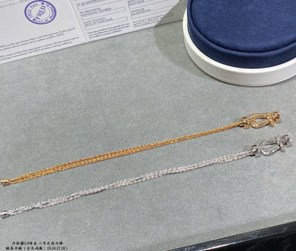 [Triumph Jewelry]FORCE SMALL HORSESHOE  DIAMOND CHAIN ROPE BRACELET