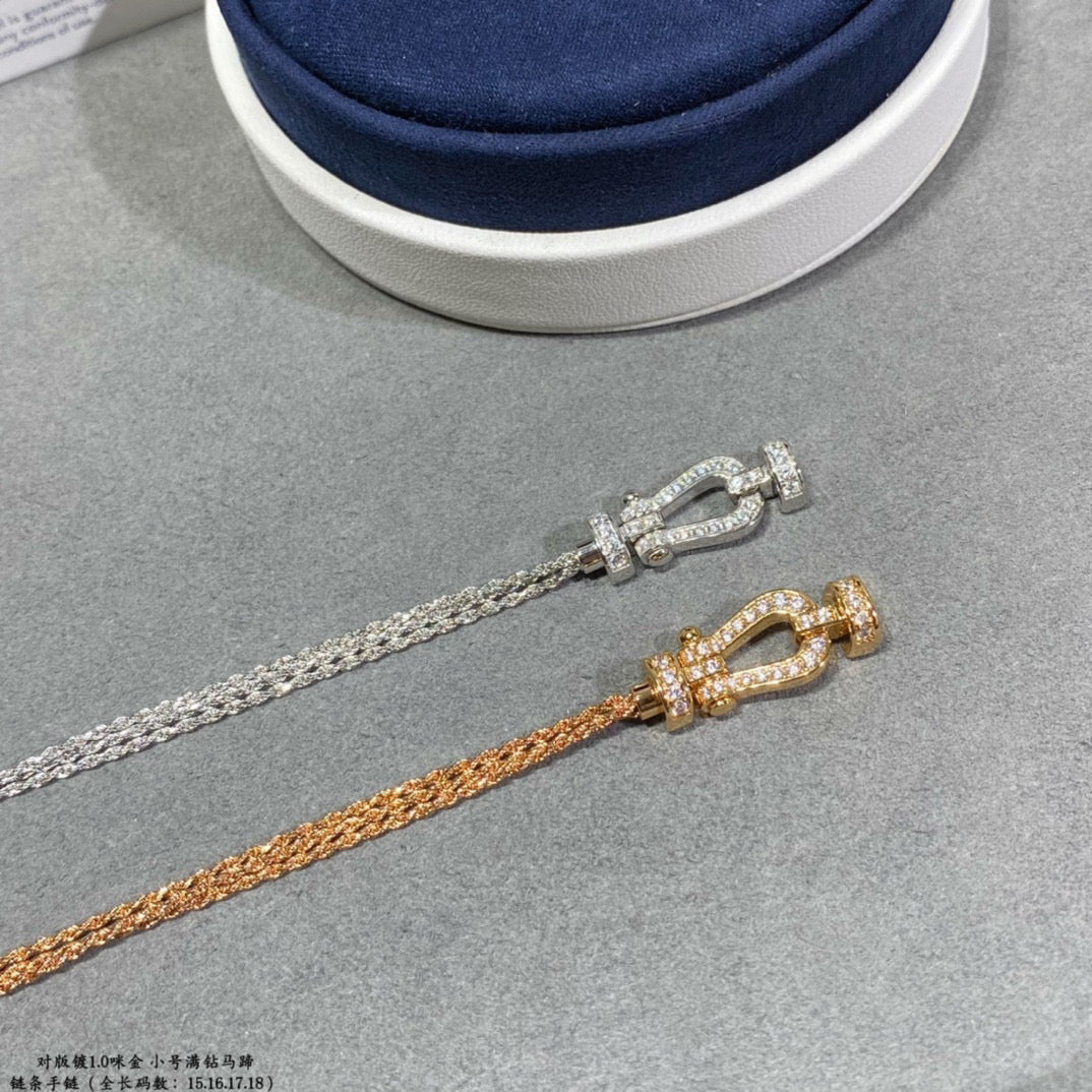 [Triumph Jewelry]FORCE SMALL HORSESHOE  DIAMOND CHAIN ROPE BRACELET