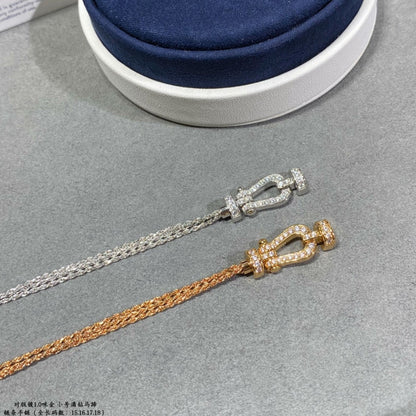 [Triumph Jewelry]FORCE SMALL HORSESHOE  DIAMOND CHAIN ROPE BRACELET