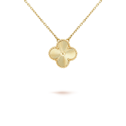 [Triumph Jewelry]CLOVER 15MM LASER NECKLACE