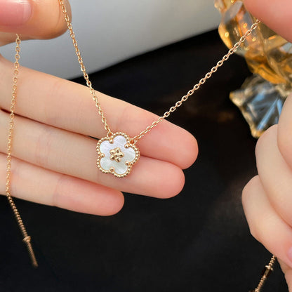 [Triumph Jewelry]LUCKY  WHITE MOP  PLUM BLOSSOM NECKLACE