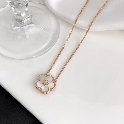 [Triumph Jewelry]LUCKY  WHITE MOP  PLUM BLOSSOM NECKLACE