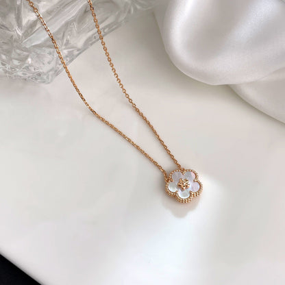 [Triumph Jewelry]LUCKY  WHITE MOP  PLUM BLOSSOM NECKLACE