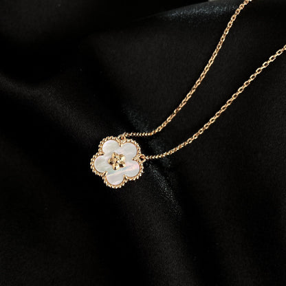 [Triumph Jewelry]LUCKY  WHITE MOP  PLUM BLOSSOM NECKLACE