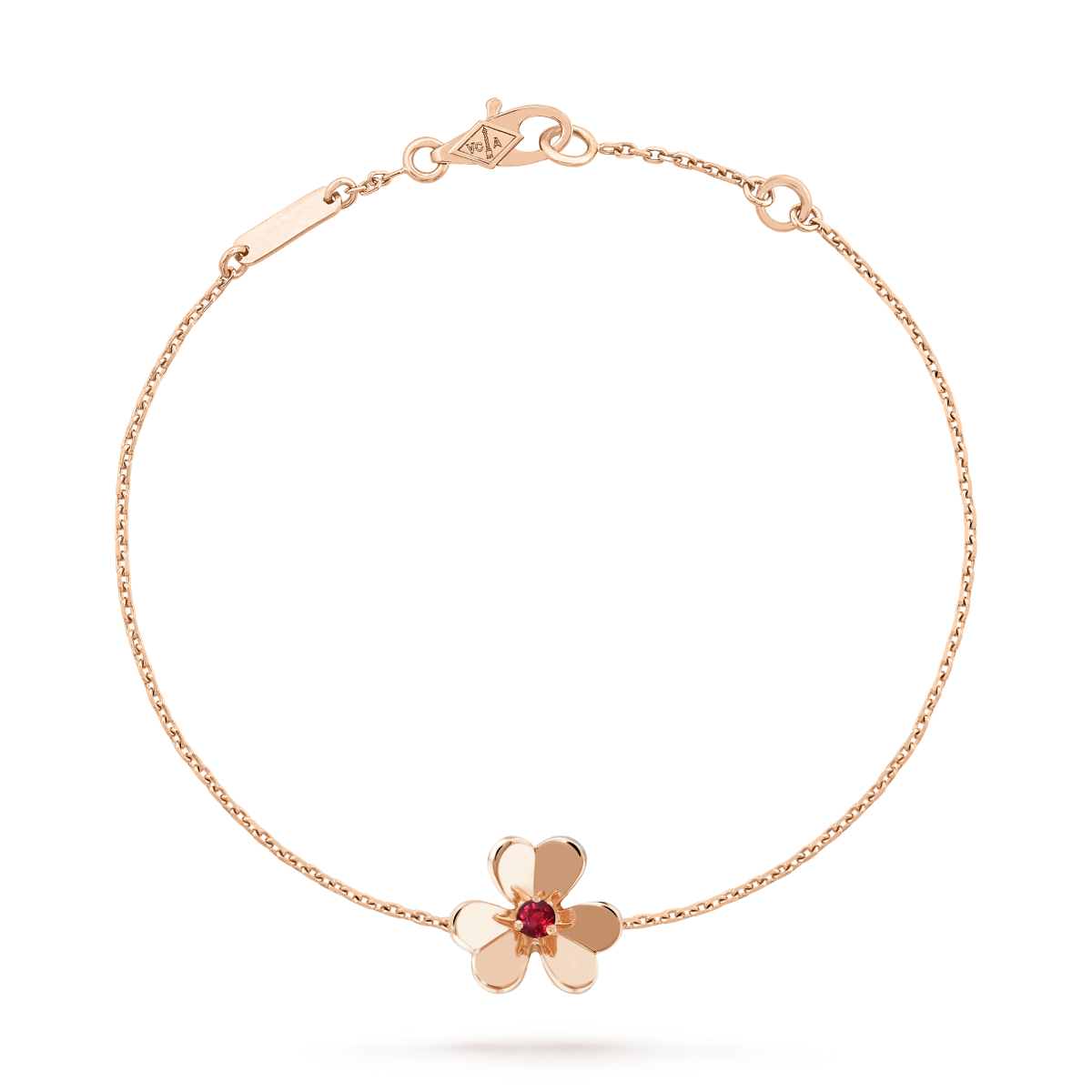 [Triumph Jewelry]FRIVOLE GOLD FLOWER PINK MALACHITE BRACELET