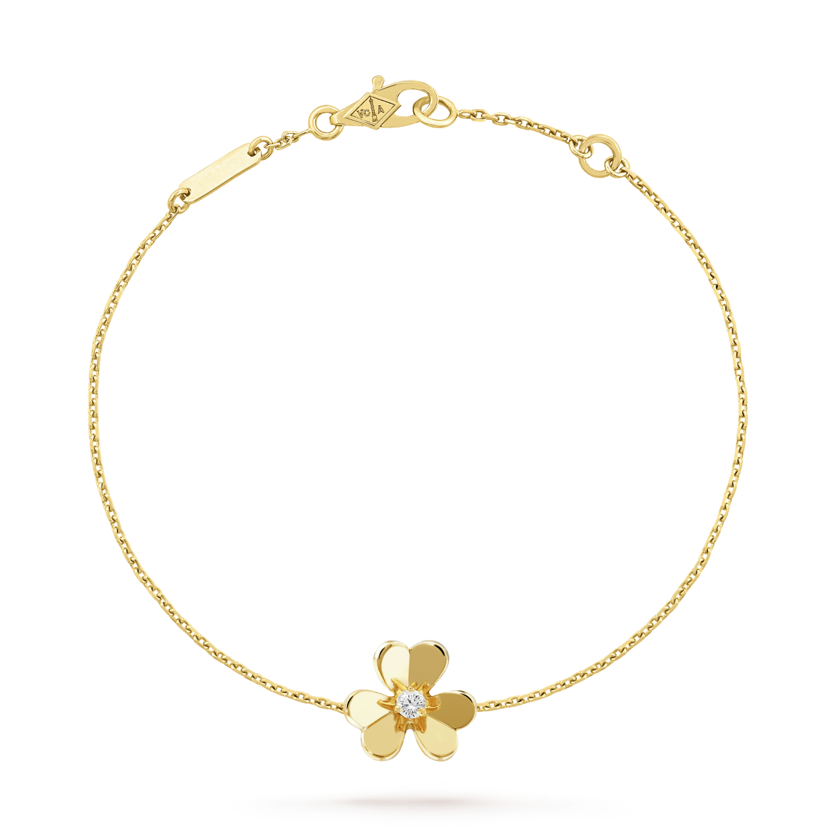 [Triumph Jewelry]FRIVOLE GOLD FLOWER PINK MALACHITE BRACELET