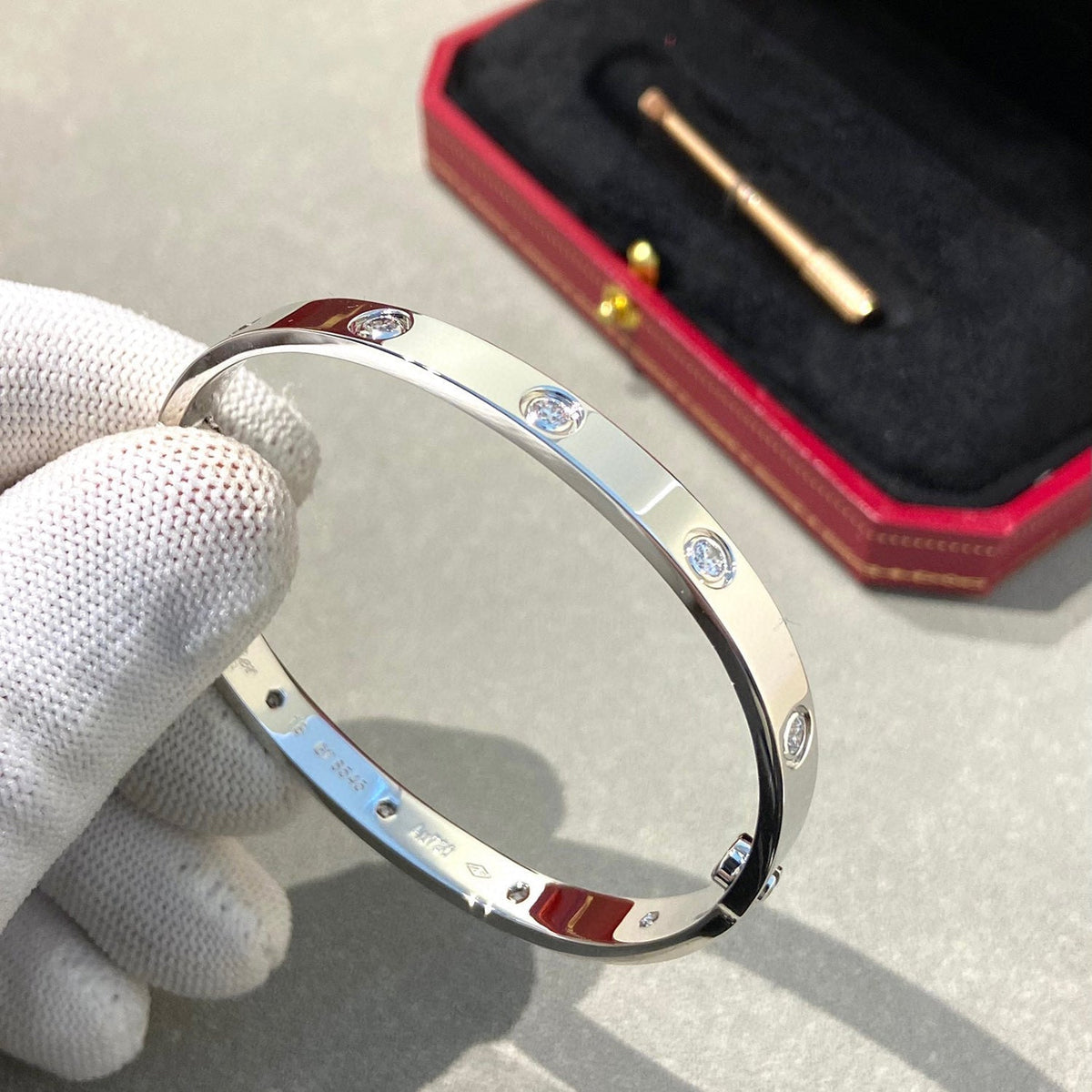 [Triumph Jewelry]LOVE BRACELET 6.1MM 10 DIAMONDS