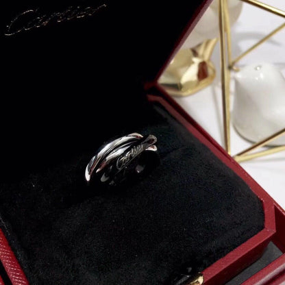 [Triumph Jewelry]TRINITY 3.2MM RING BLACK CERAMIC