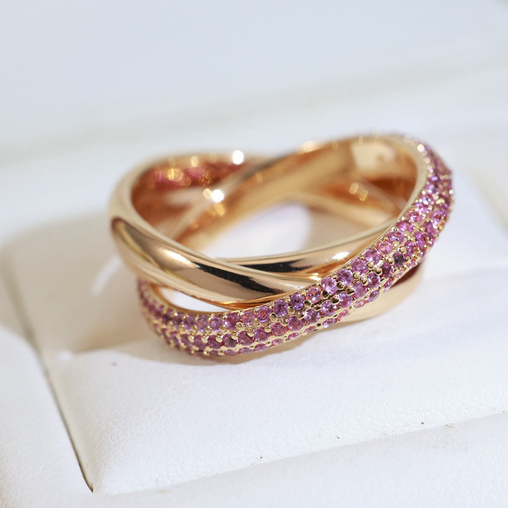 [Triumph Jewelry]TRINITY 3.2MM RING PINK DIAMOND