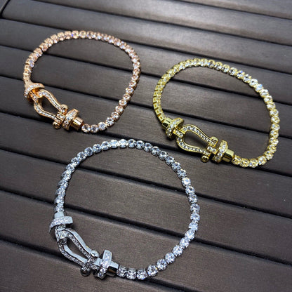 [Triumph Jewelry]FORCE  HORSESHOE  DIAMOND TENNIS BRACELET