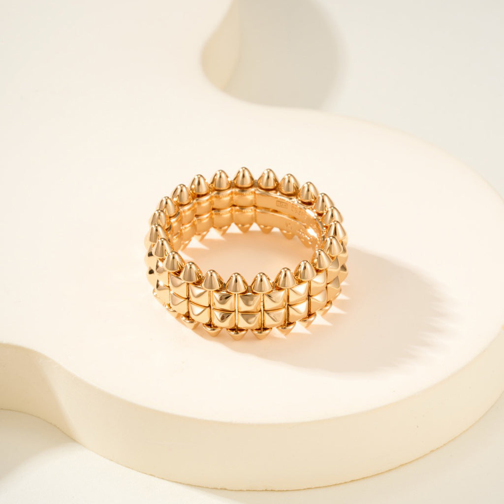 [Triumph Jewelry]CLASH 9.2MM DOUBLE ROW RING