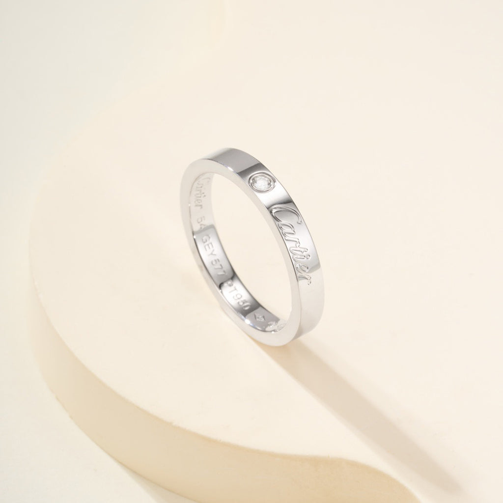 [Triumph Jewelry]LOVE RING 4MM 1 DIAMOND