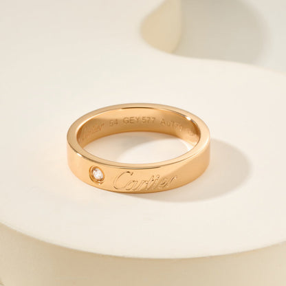 [Triumph Jewelry]LOVE RING 4MM 1 DIAMOND