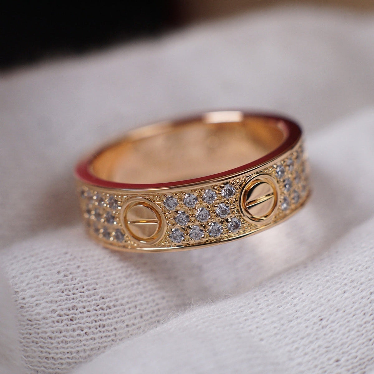 [Triumph Jewelry]LOVE RING 5.5MM DIAMONDS PAVED
