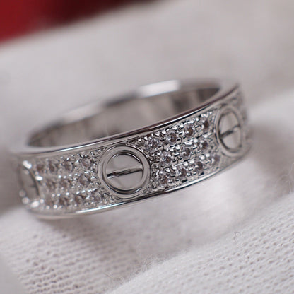 [Triumph Jewelry]LOVE RING 5.5MM DIAMONDS PAVED