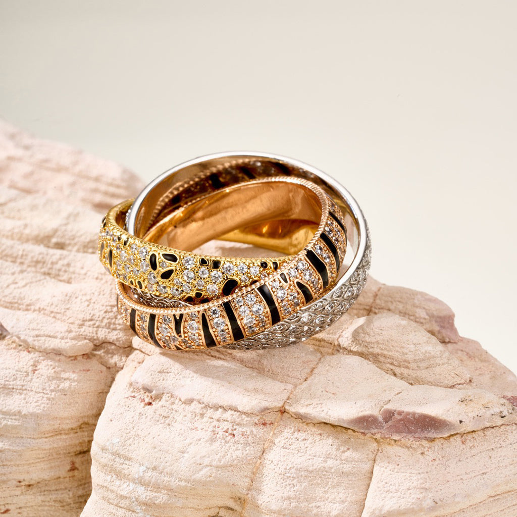 [Triumph Jewelry]TRINITY  RING LEOPARD PRINT