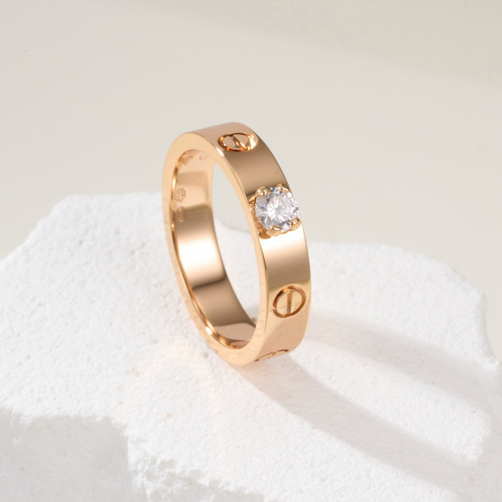 [Triumph Jewelry]LOVE RING 3.6MM 1 BIG DIAMOND