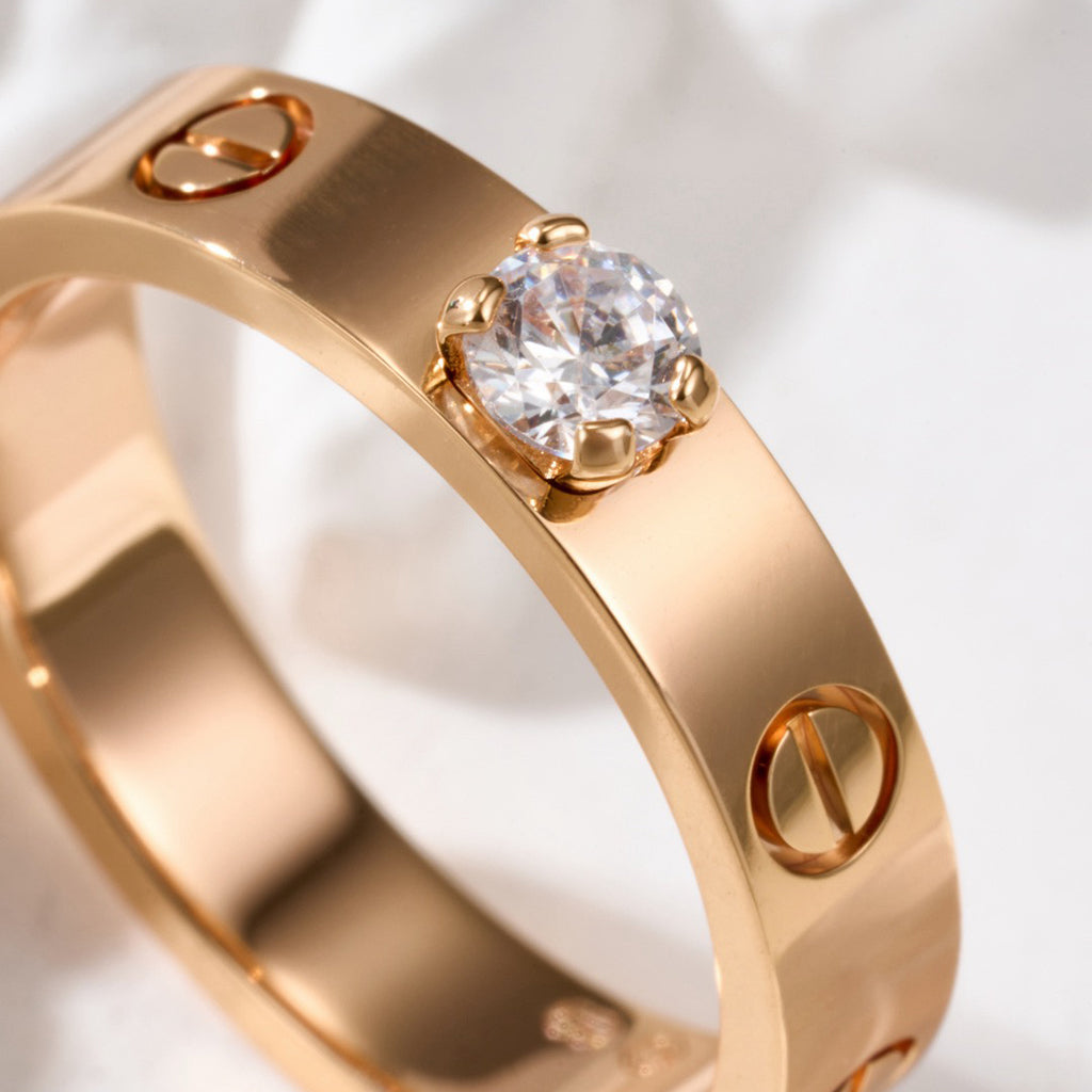 [Triumph Jewelry]LOVE RING 3.6MM 1 BIG DIAMOND