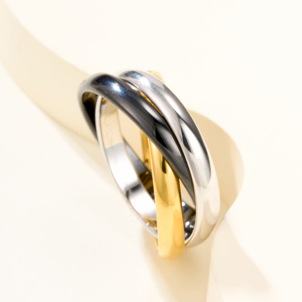 [Triumph Jewelry]TRINITY 3.2MM RING BLACK CERAMIC
