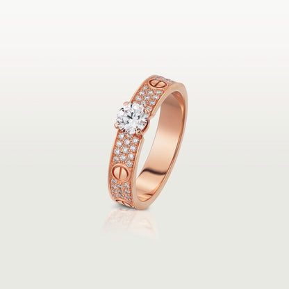 [Triumph Jewelry]LOVE RING 3.6MM 1 BIG DIAMOND FULL DIAMOND
